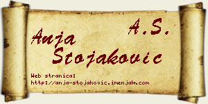 Anja Stojaković vizit kartica